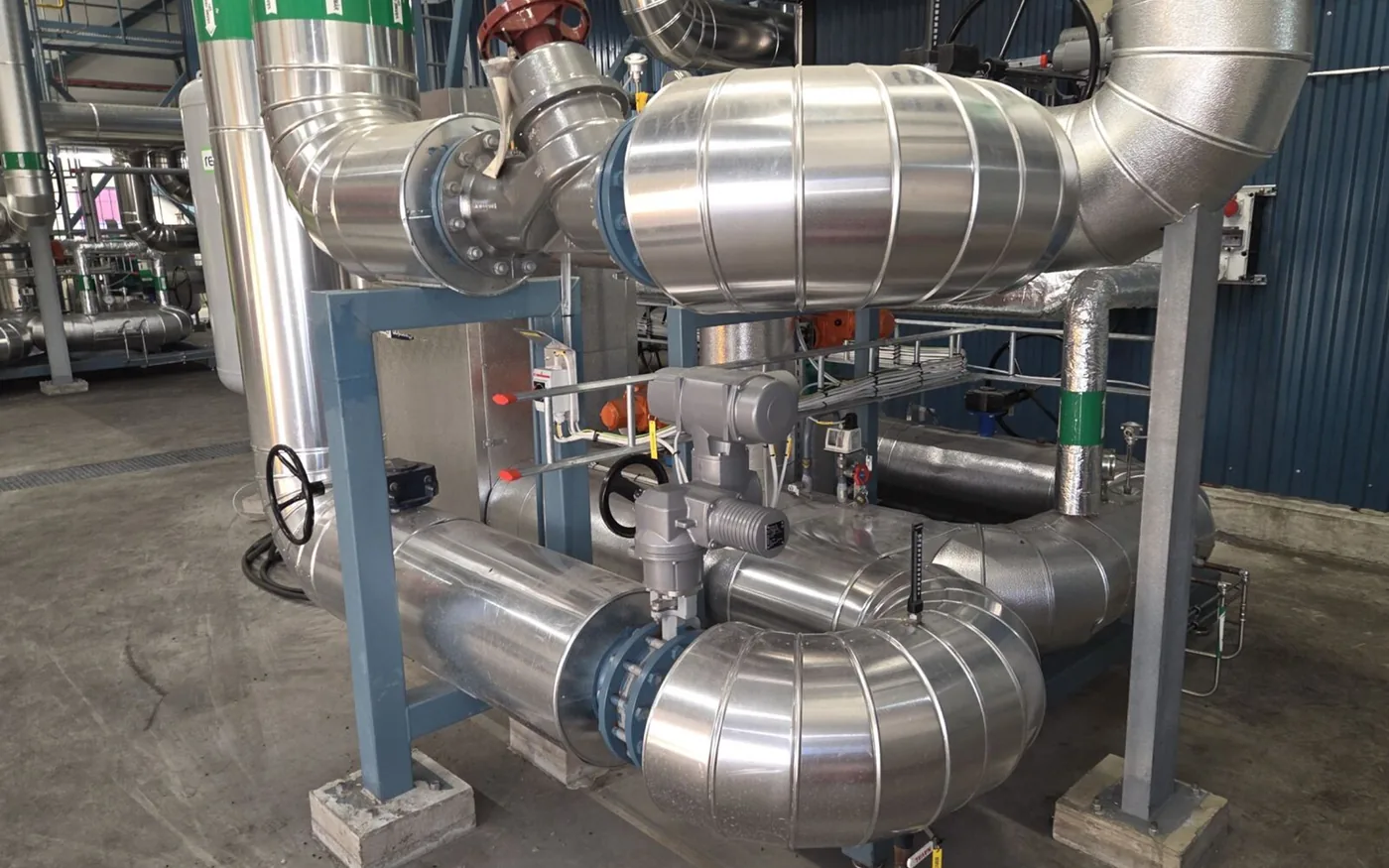 Kraftledningar i industriell miljö kopplat till elektrifiering och energiomställning